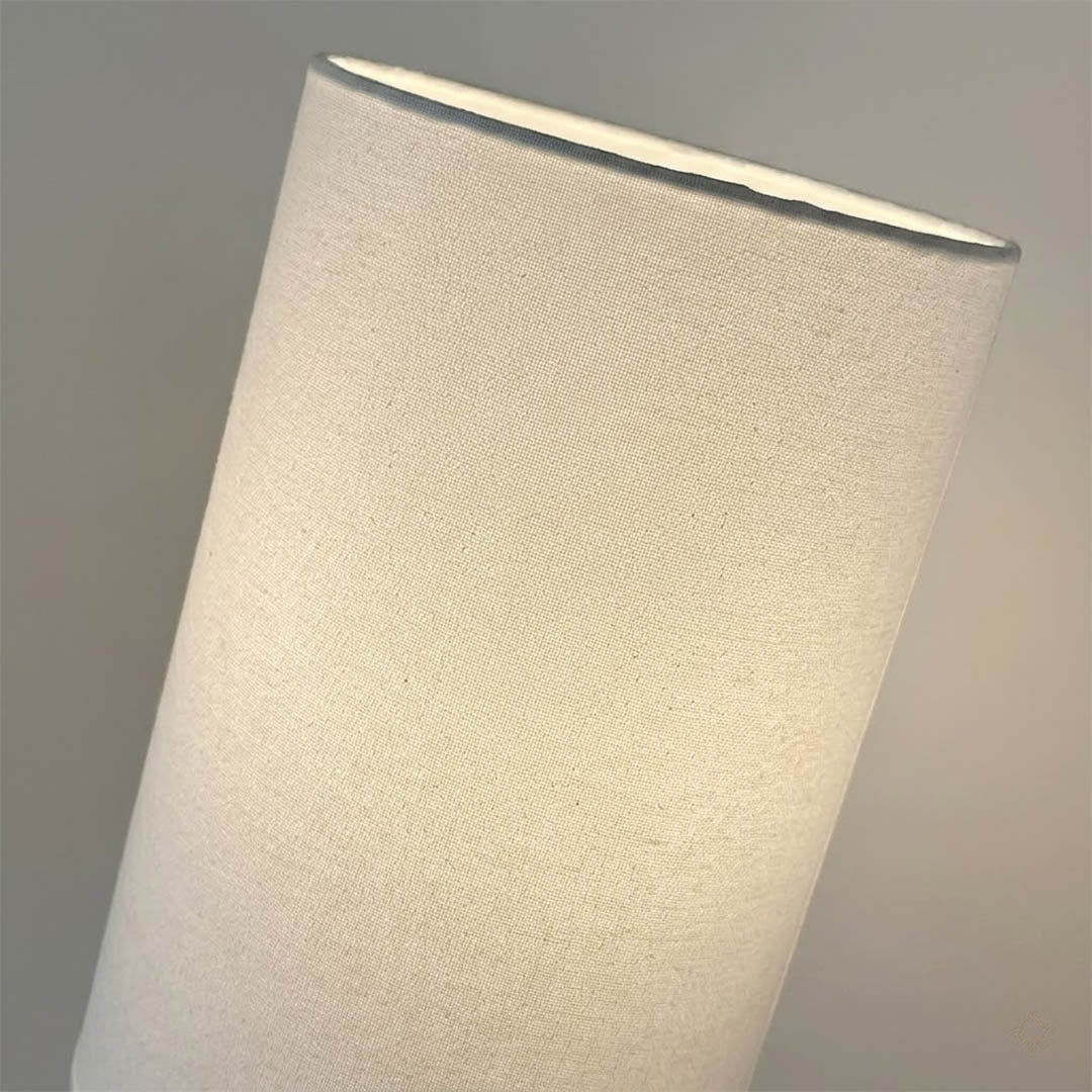 Senja floor lamp wooden sphere detail close up natural wood grain scandinavian design