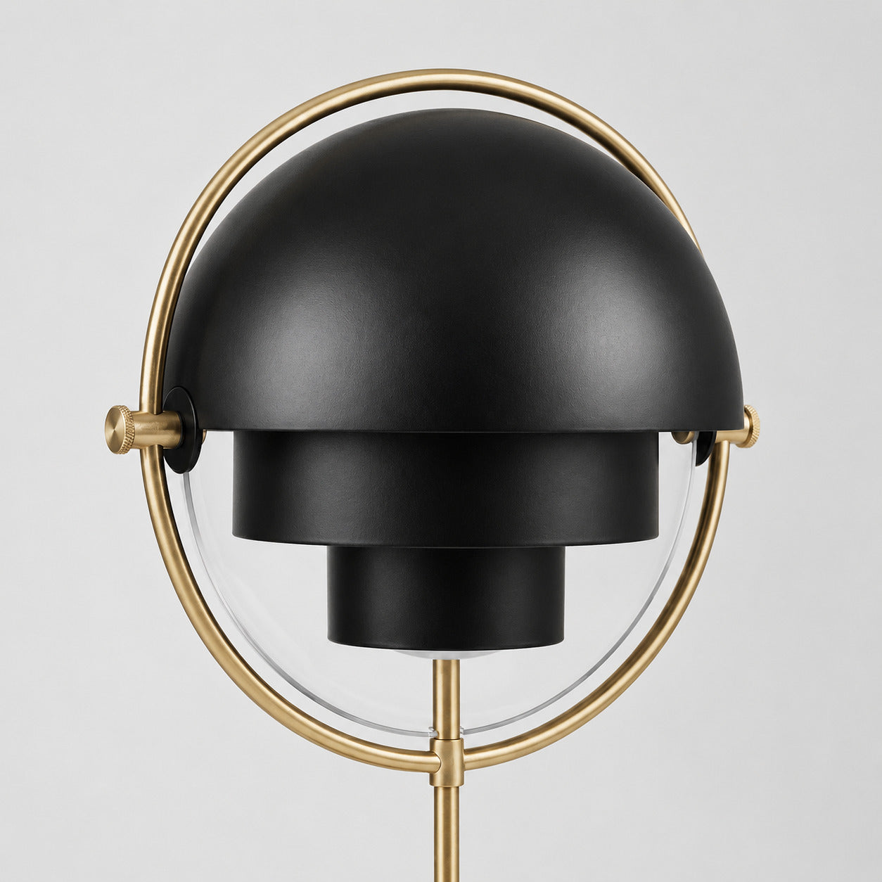 Sfera sculptural table lamp metal ball sculptural form artful shape detail close up craftsmanship