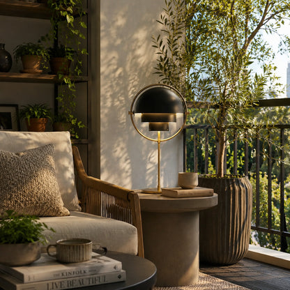 Sfera sculptural table lamp bookshelf desk accent glow metal ball sculptural cute American home lifestyle interior styled