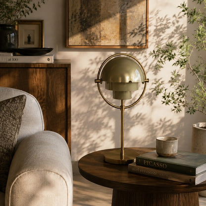 Sfera sculptural table lamp bookshelf desk accent glow metal ball sculptural cute American home lifestyle interior styled