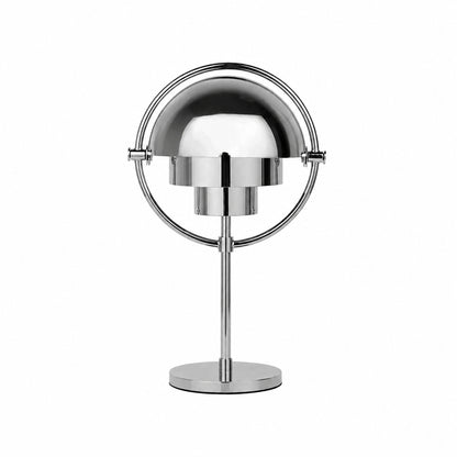 Sfera sculptural table lamp illuminated glow metal ball sculptural modern cozy white background