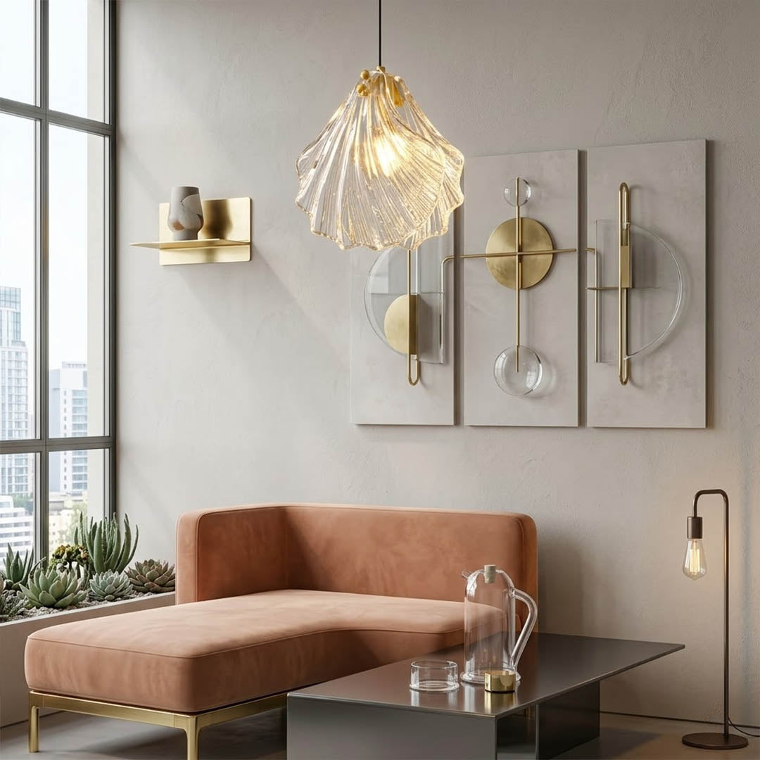 Shellie clear coastal pendant single hanging in entryway foyer beach house welcoming crystalline brass canopy