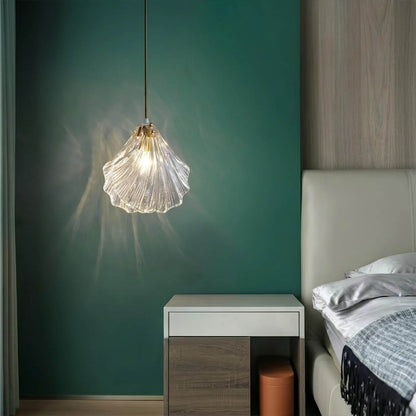 Shellie amber coastal pendant single hanging beside bed bedroom nightstand replacement warm amber glow beach house bedroom