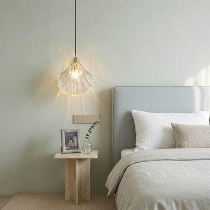Shellie amber coastal pendant single hanging beside bed bedroom nightstand replacement warm amber glow beach house bedroom