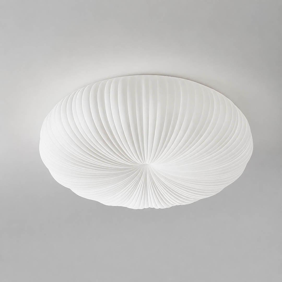 Soren smart flush mount ceiling light 2 sizes 18 vs 22 inch comparison side by side choice helper White