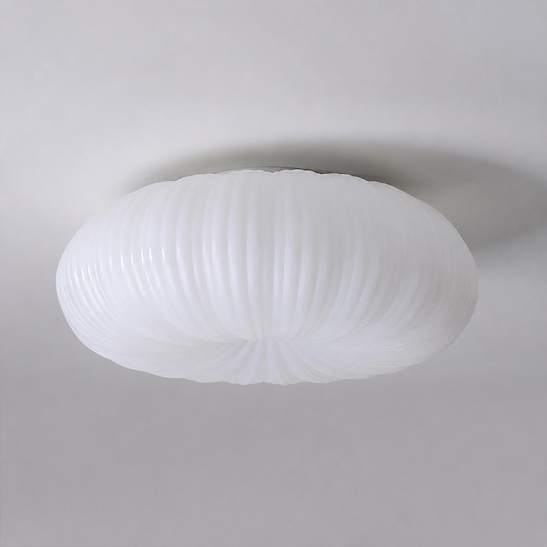 Soren smart flush mount ceiling light 2 sizes 18 vs 22 inch comparison side by side choice helper White