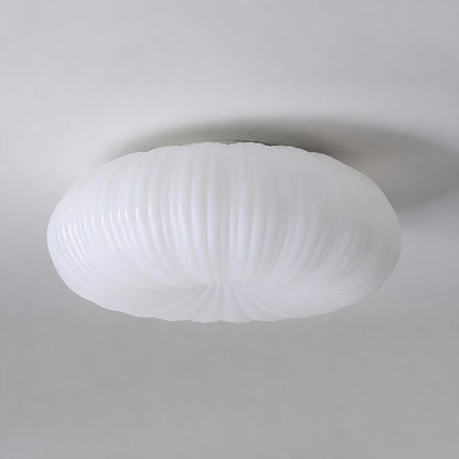 Soren smart flush mount ceiling light 2 sizes 18 vs 22 inch comparison side by side choice helper White