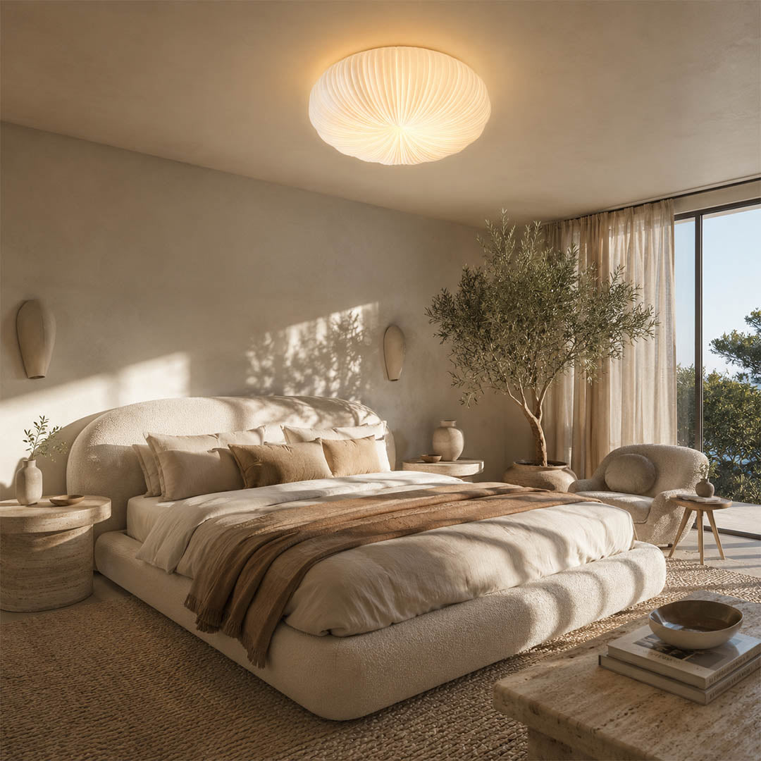 Soren bedroom remote control dimming evening relaxation primary bedroom modern minimalist smart home convenience lifestyle interior