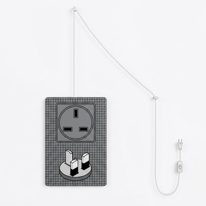 Stuberlighting 196-inch plug-in pendant light cord with on/off switch, ideal for swag lamps.