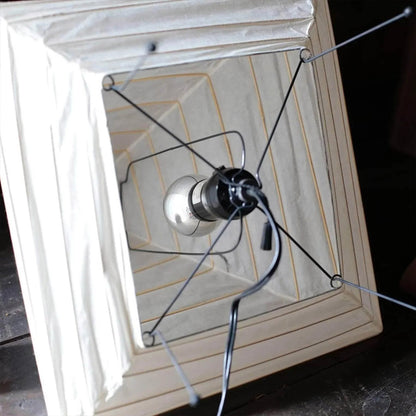 Stuberlighting Washi Paper 5X Table Lamp, Handcrafted Akari-Inspired Pyramid Lantern