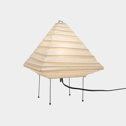 Stuberlighting Washi Paper 5X Table Lamp, Handcrafted Akari-Inspired Pyramid Lantern