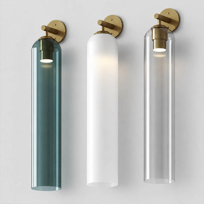 Torva glass wall sconce frosted white versus matte white glass diffusion comparison translucent opaque detail