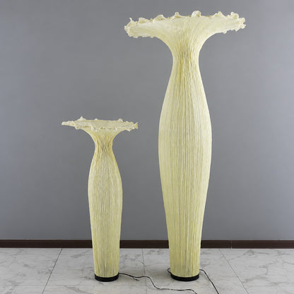 Size chart of the Vaso fabric floor lamp showing the 43.3 59.1 and 70.9 inch heights