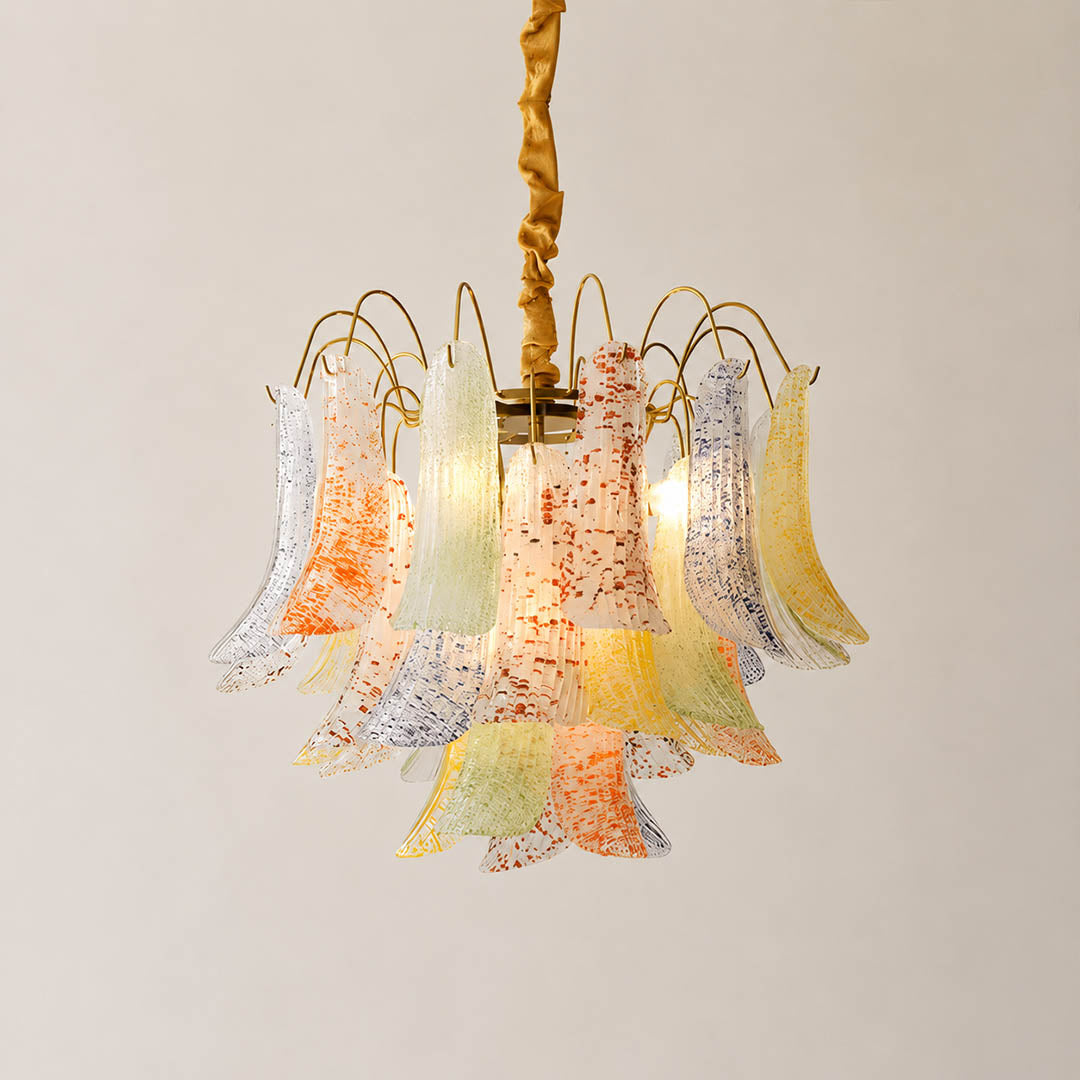 Verona individual flower shade hand blown Murano natural variation craftsmanship Italian artisan detail close up authentic premium quality centuries old