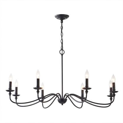 Versailles brass candle chandelier above dining table warm vintage light traditional interior