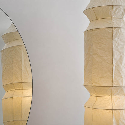 Washi Paper L6 pendant light imported Japanese washi paper natural fibrous texture handmade traditional detail close up craftsmanship authentic
