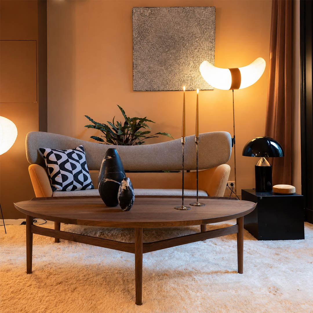 Zelviro table lamp desk workspace accent geometric sculptural warm modern American home lifestyle interior styled