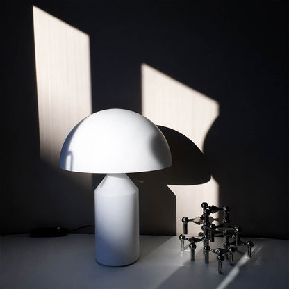 Zelviro table lamp matte white minimalist interior side table clean modern scandinavian American home lifestyle styled